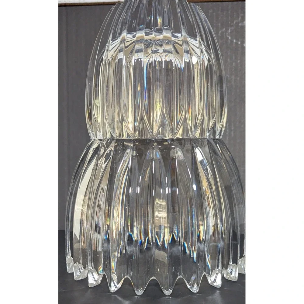 Vintage 80s‎ 90s Mikasa Ice Palace Lead Crystal Vase 9